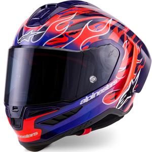 Alpinestars Supertech R-10 Flyte integraalhelm, gelimiteerde editie Jorge Martin paarsrood