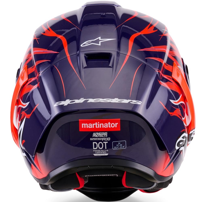 Alpinestars Supertech R-10 Flyte integraalhelm, gelimiteerde editie Jorge Martin paarsrood