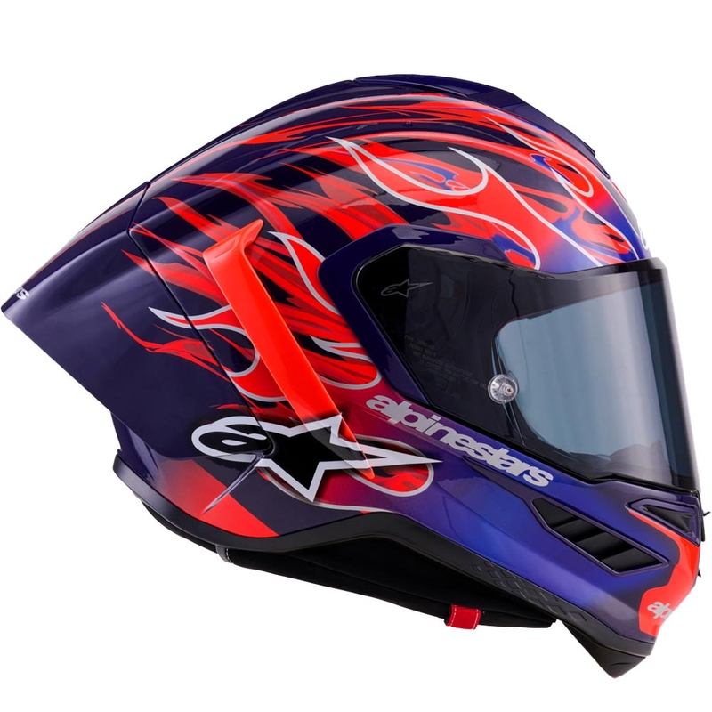 Alpinestars Supertech R-10 Flyte integraalhelm, gelimiteerde editie Jorge Martin paarsrood