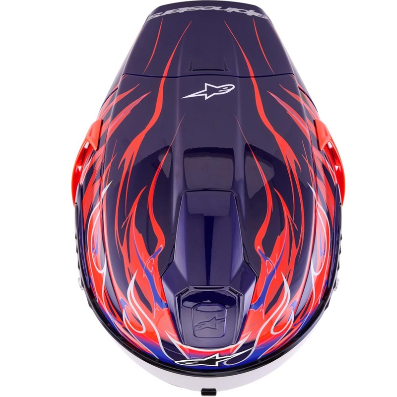 Alpinestars Supertech R-10 Flyte integraalhelm, gelimiteerde editie Jorge Martin paarsrood