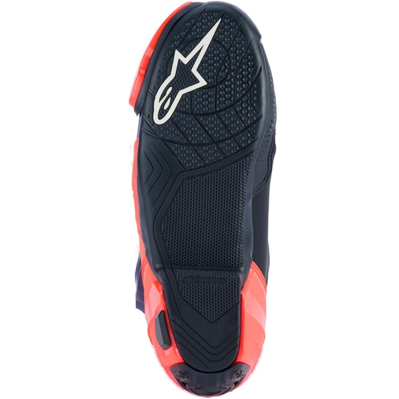 Alpinestars Supertech R Vented Flyte motorlaarzen, gelimiteerde editie Jorge Martin, paars-rood-zwart.