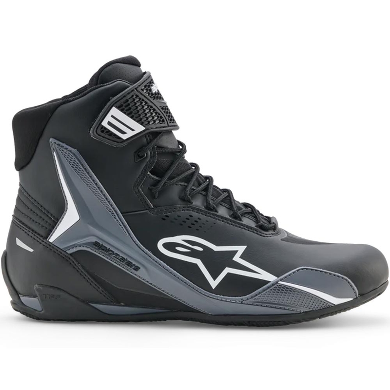 Alpinestars Faster-4 Drystar motorlaarzen zwart-donkergrijs-wit