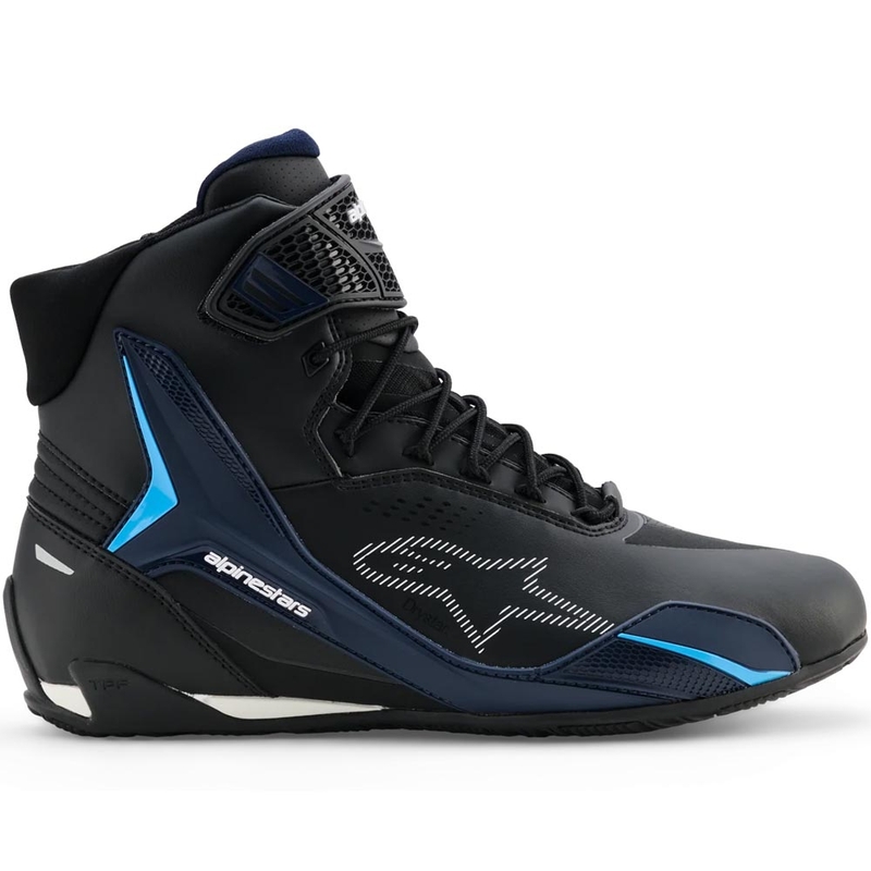 Alpinestars Faster-4 Drystar motorlaarzen zwart-blauw-wit