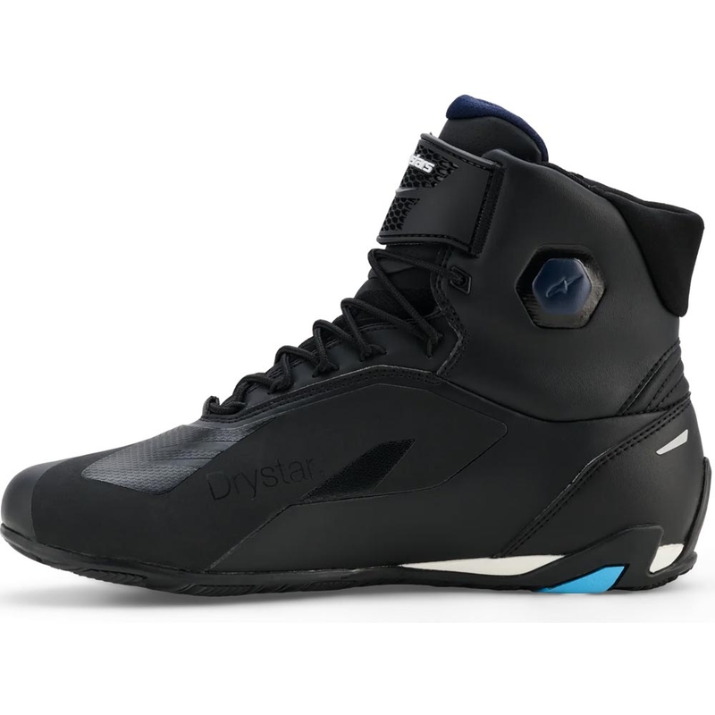 Alpinestars Faster-4 Drystar motorlaarzen zwart-blauw-wit