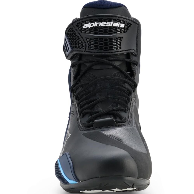 Alpinestars Faster-4 Drystar motorlaarzen zwart-blauw-wit