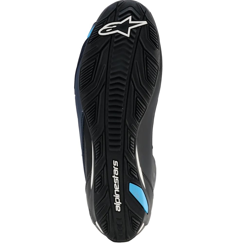 Alpinestars Faster-4 Drystar motorlaarzen zwart-blauw-wit