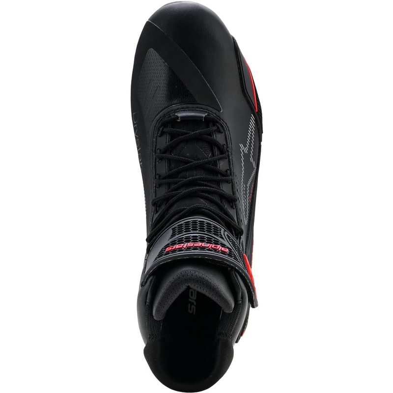 Alpinestars Faster-4 Drystar motorlaarzen zwart-fluorrood
