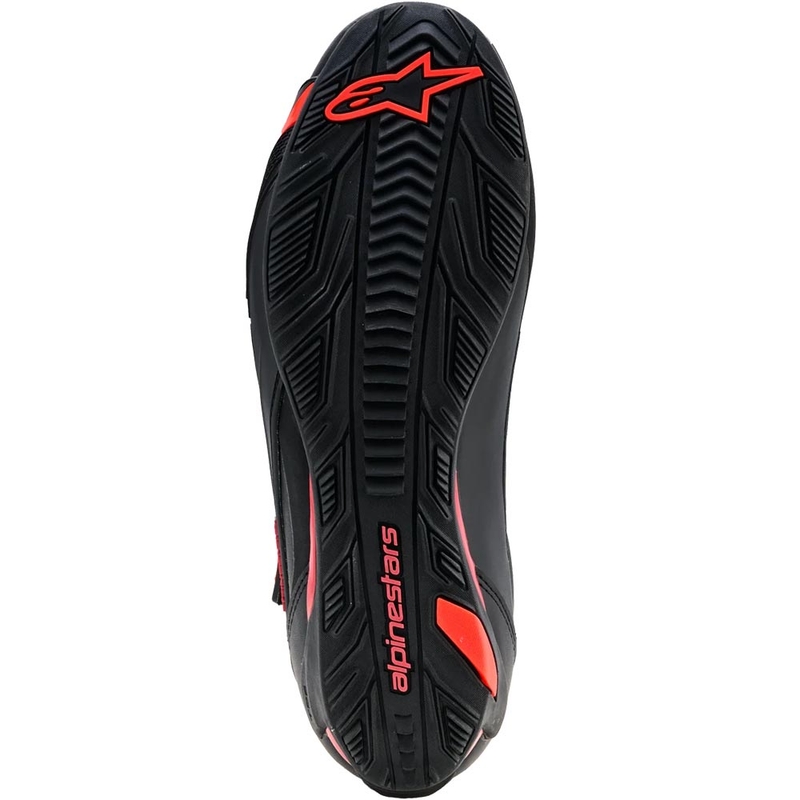 Alpinestars Faster-4 Drystar motorlaarzen zwart-fluorrood