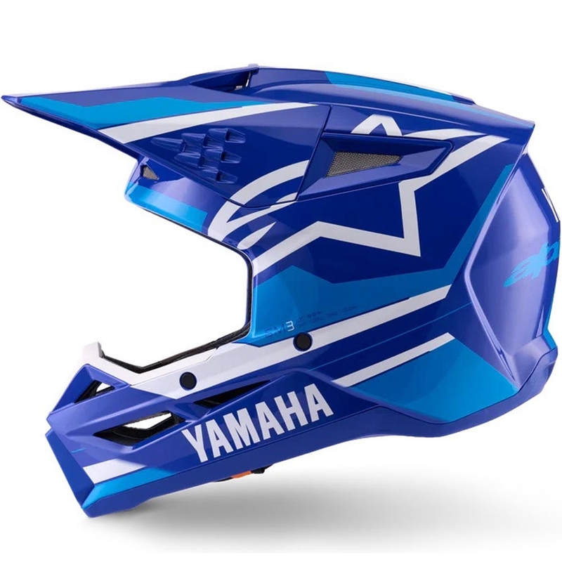 Alpinestars S-M3 YAMAHA motorcrosshelm blauw-wit collectie