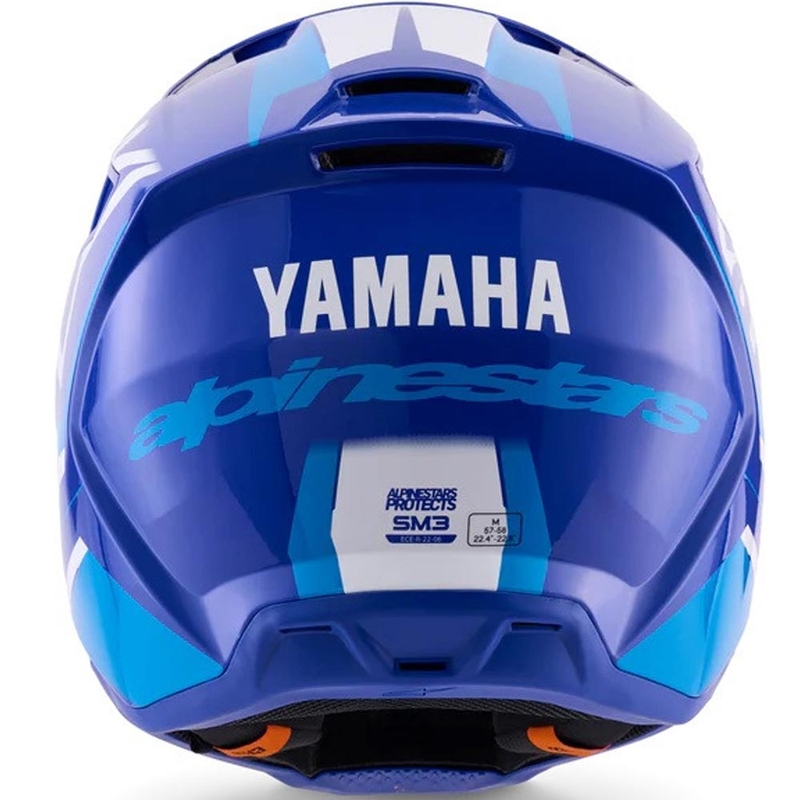 Alpinestars S-M3 YAMAHA motorcrosshelm blauw-wit collectie