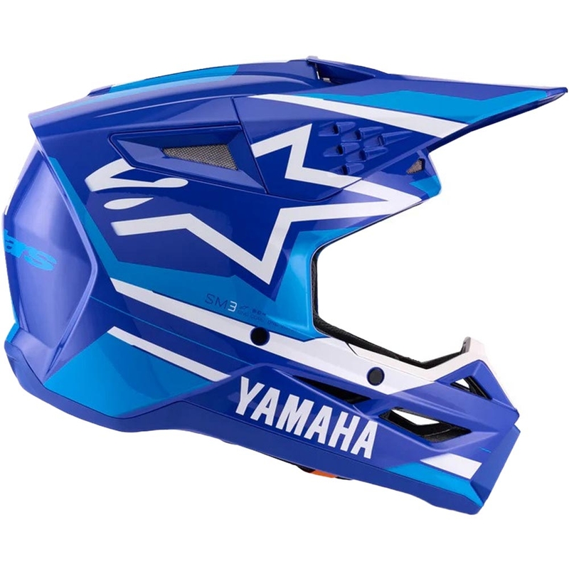Alpinestars S-M3 YAMAHA motorcrosshelm blauw-wit collectie
