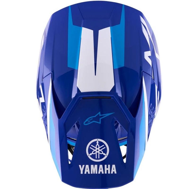 Alpinestars S-M3 YAMAHA motorcrosshelm blauw-wit collectie