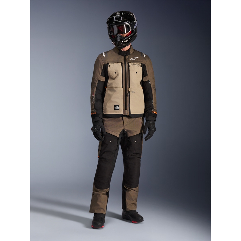 Alpinestars Cusco Drystar motorjas bruin-zwart
