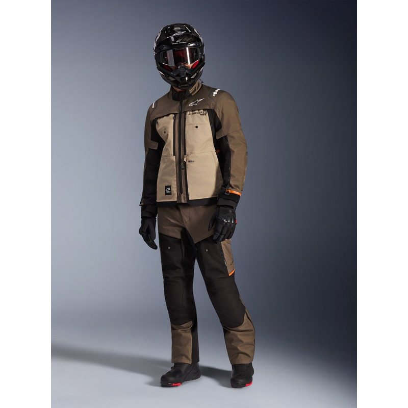 Alpinestars Cusco Drystar motorjas bruin-zwart