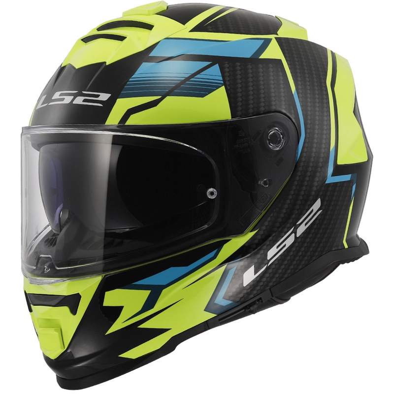 LS2 FF800 Storm II Tracker zwart-fluo gele integraal motorhelm