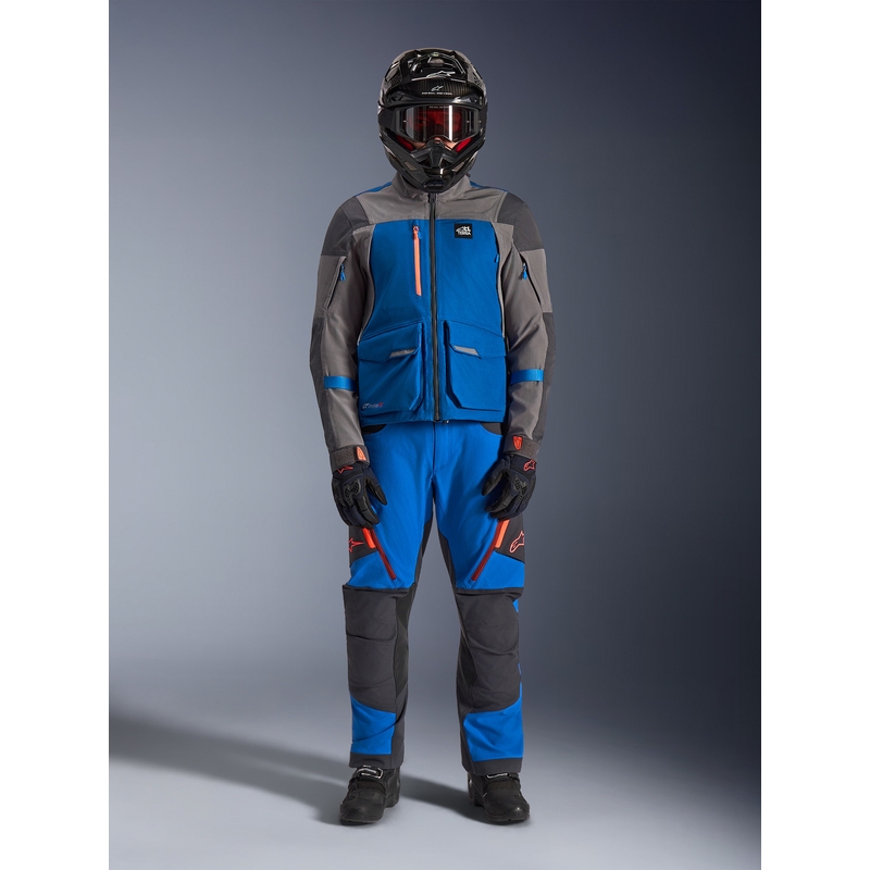 Alpinestars Maxdura Drystar XF motorjas blauw-donkergrijs