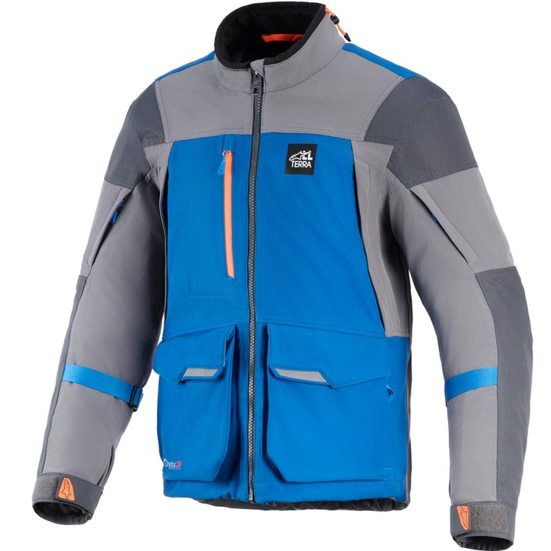 Alpinestars Maxdura Drystar XF motorjas blauw-donkergrijs