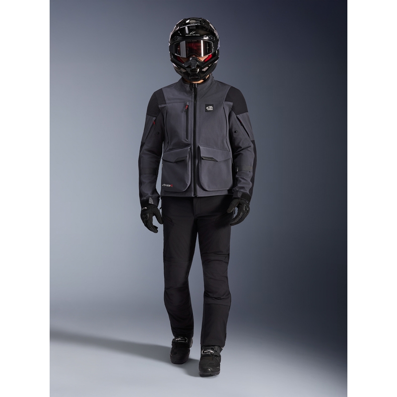 Alpinestars Maxdura Drystar XF motorjas donkergrijs-zwart