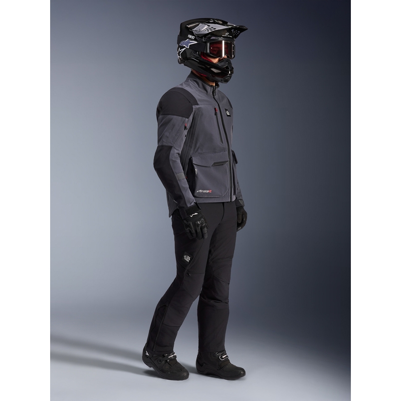 Alpinestars Maxdura Drystar XF motorjas donkergrijs-zwart