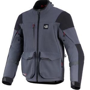 Alpinestars Maxdura Drystar XF motorjas donkergrijs-zwart