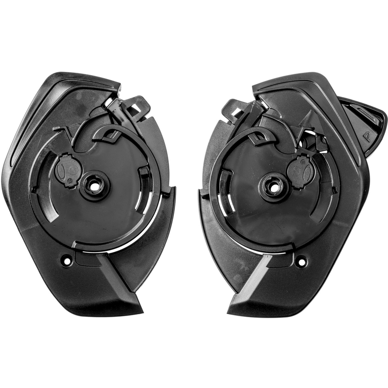 Vervangend scharnier voor Airoh REV 19 motorhelmen, zwart, 2 stuks.
