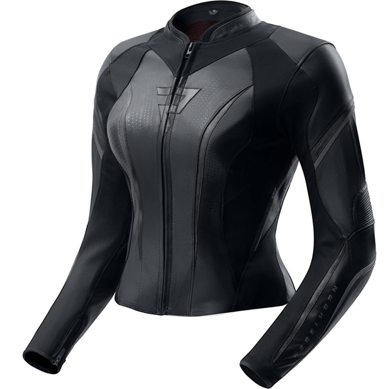 Dames leren motorjas Rebelhorn Diva ST zwart
