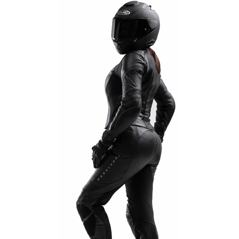 Dames leren motorjas Rebelhorn Diva ST zwart
