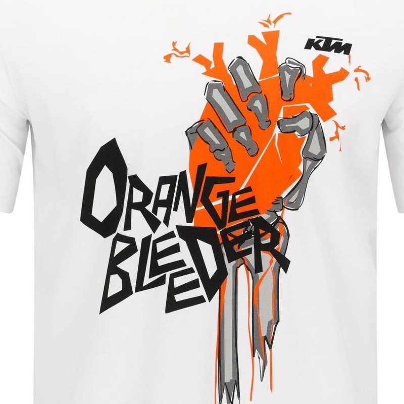 KTM Orange Bleeder T-shirt wit