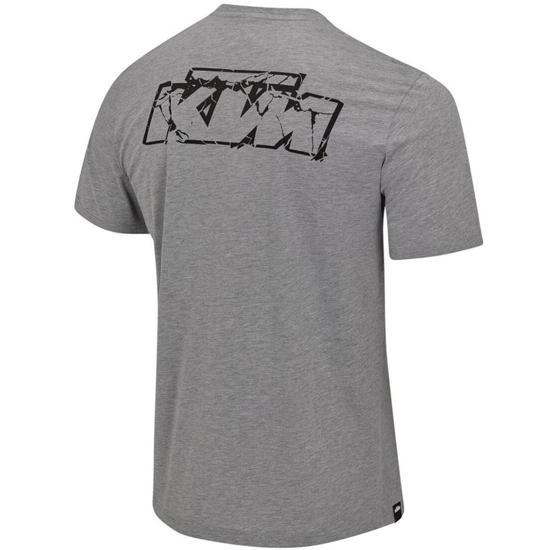 KTM logo T-shirt lichtgrijs gemêleerd