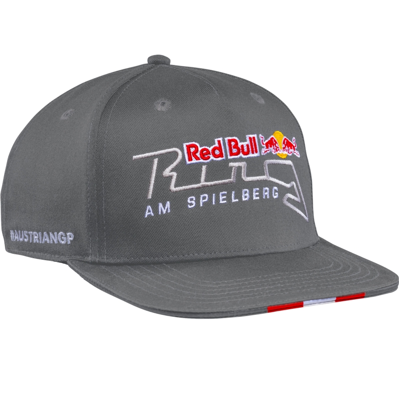 Red Bull Racing Oostenrijkse GP platte pet grijs
