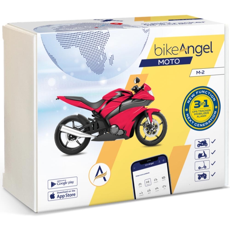 GPS-locator en motoralarm met BIKEANGEL MOTO-app - Europe Plus
