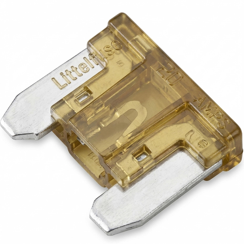 Platte zekering MINI laag 5A 10 stuks.