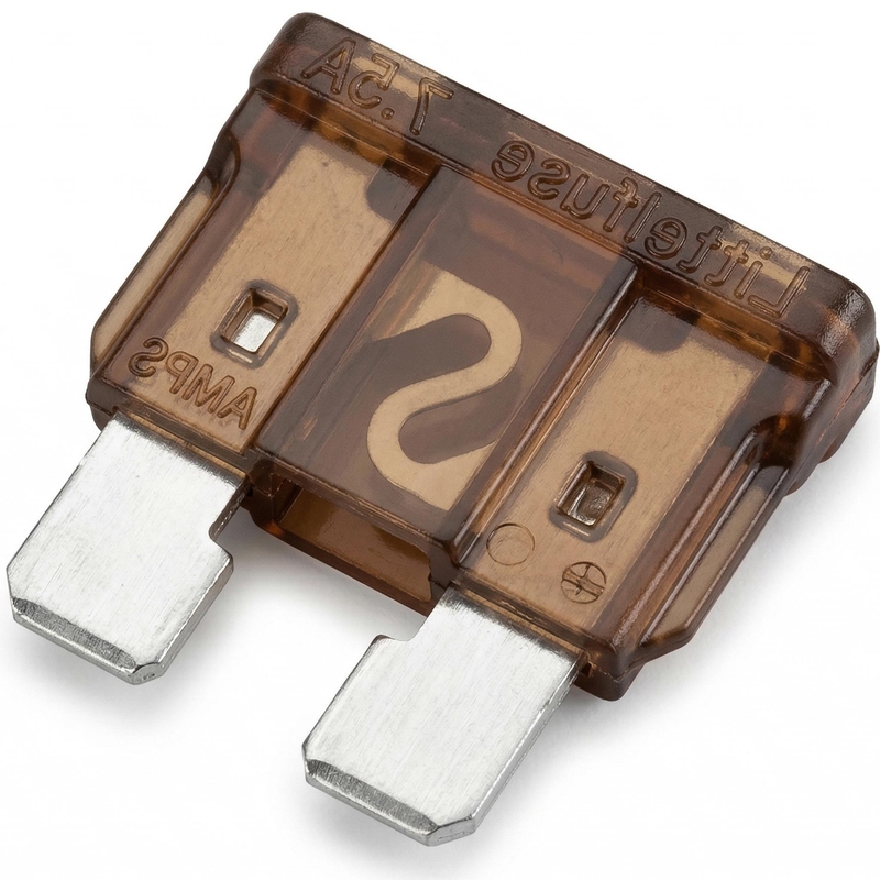 Platte zekering MINI laag 7,5 A 10 stuks.