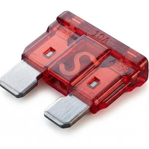 Platte zekering MINI laag 10 A 10 stuks.