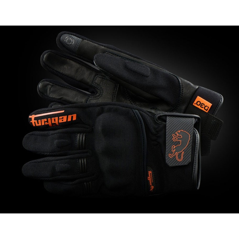 Furygan Jet D3O Evo motorhandschoenen zwart-oranje