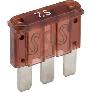 Platte zekering MIKRO III 7,5 A 10 stuks.