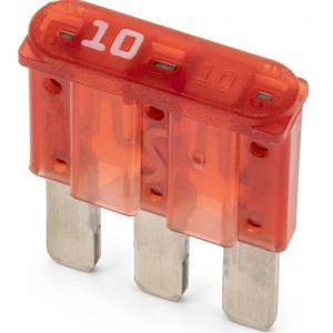 Platte zekering MIKRO III 10 A 10 stuks.