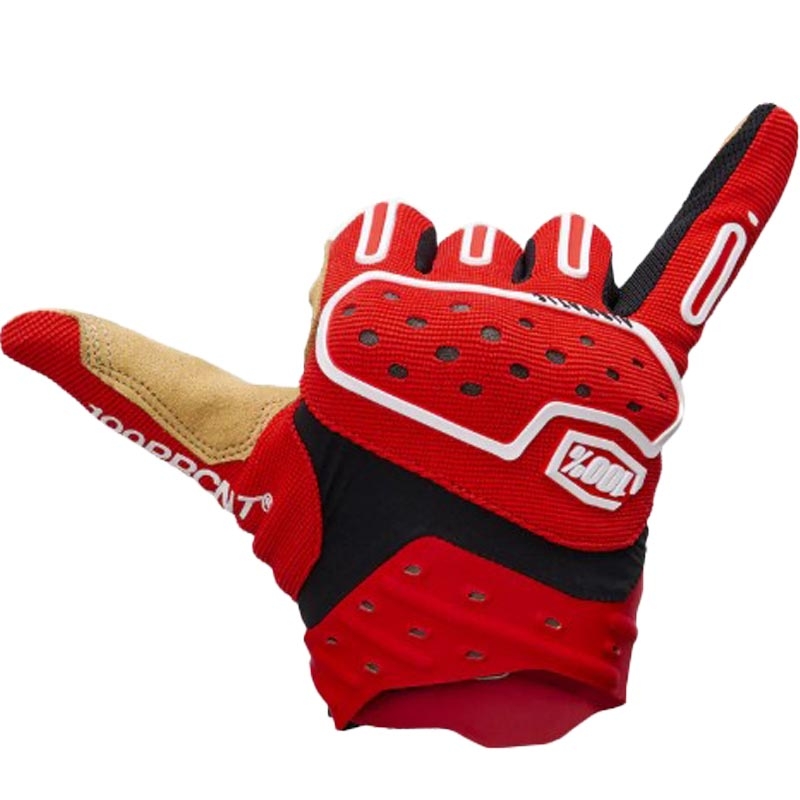 Motocrosshandschoenen 100% Airmatic 2 rood-zwart