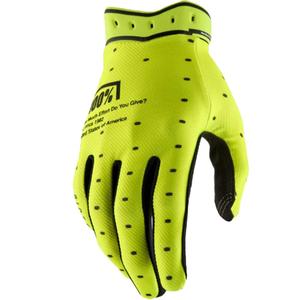 Motocrosshandschoenen 100% Ridefit fluo geel