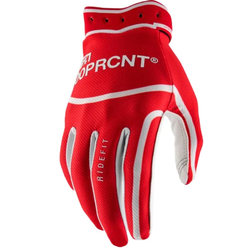 Motocrosshandschoenen 100% Ridefit rood
