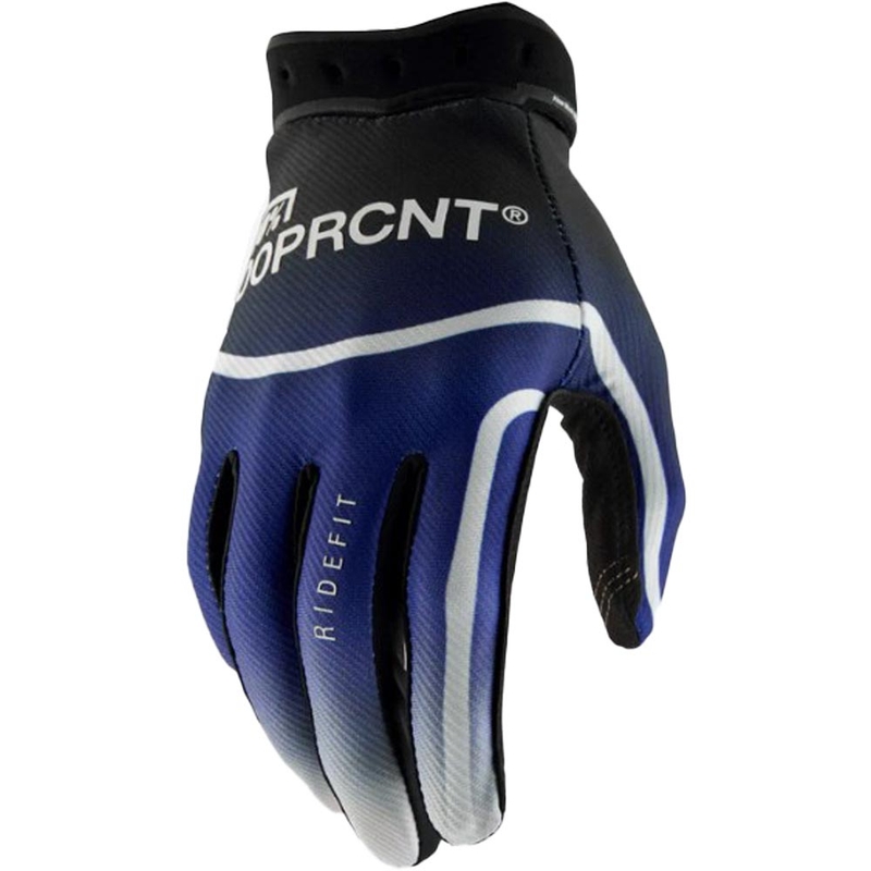 Motocrosshandschoenen 100% Ridefit blauw