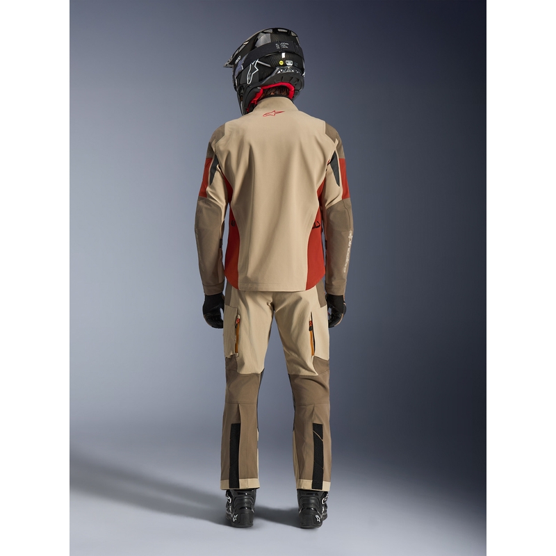 Alpinestars Maxdura Drystar XF motorjas bruin-oranje