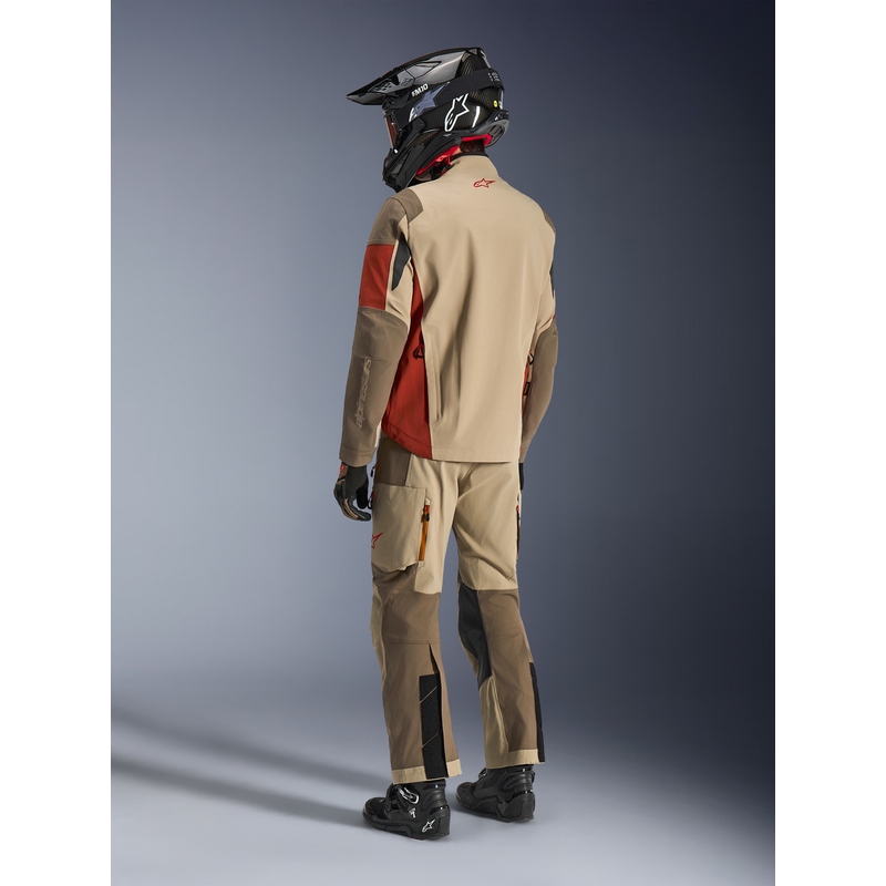 Alpinestars Maxdura Drystar XF motorjas bruin-oranje