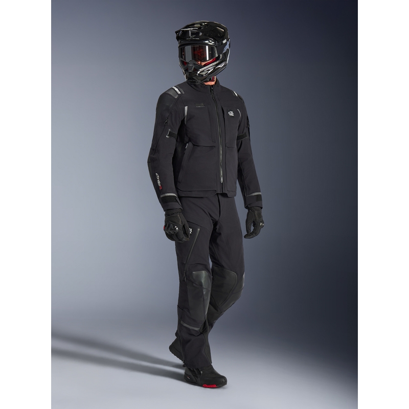 Alpinestars Andes PRO Drystar XF motorjas zwart-donkergrijs