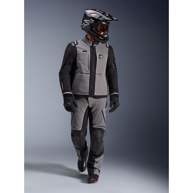 Alpinestars Andes PRO Drystar XF motorjas donkergrijs-zwart