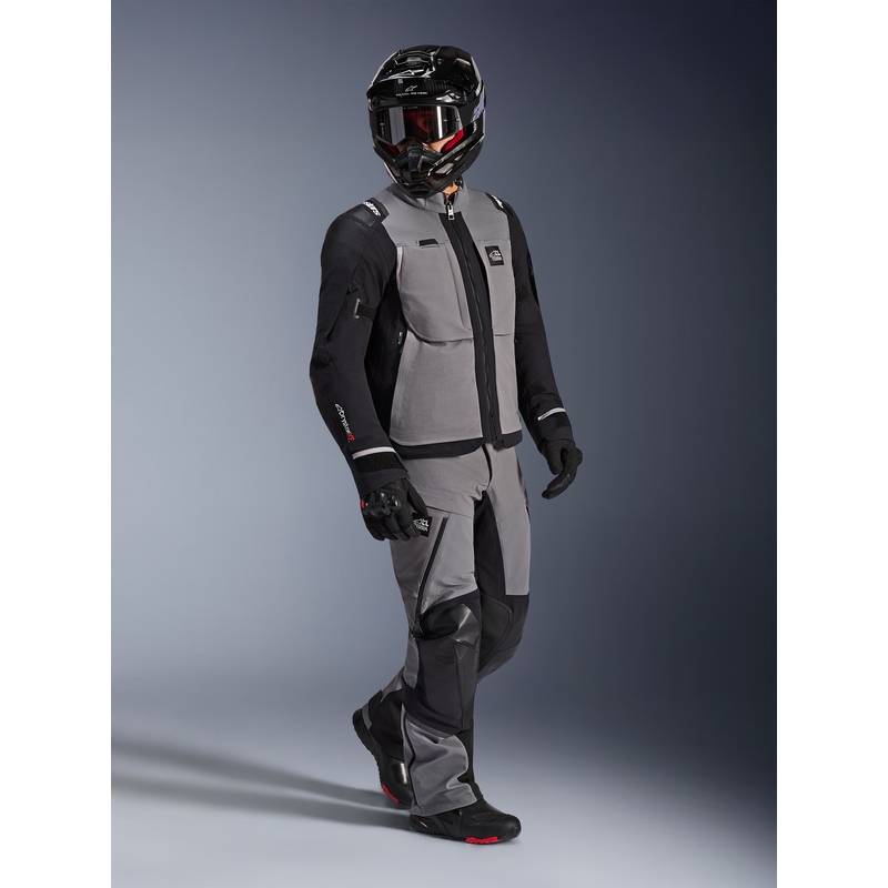 Alpinestars Andes PRO Drystar XF motorjas donkergrijs-zwart