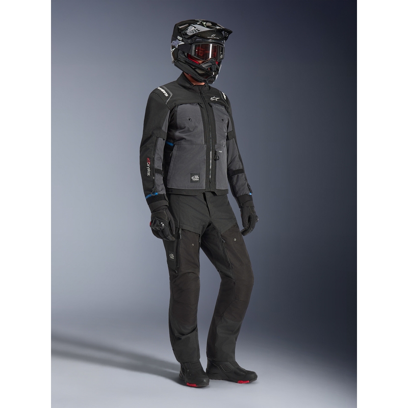 Alpinestars Cusco Drystar motorjas zwart-donkergrijs