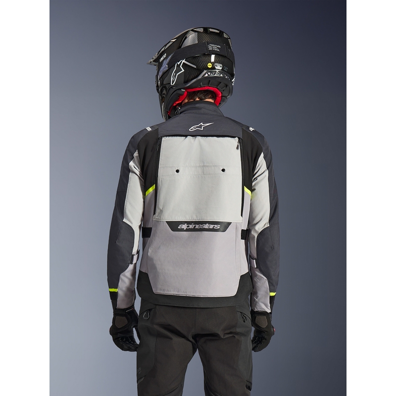 Alpinestars Cusco Drystar motorjas lichtgrijs-lichtblauw-donkerblauw