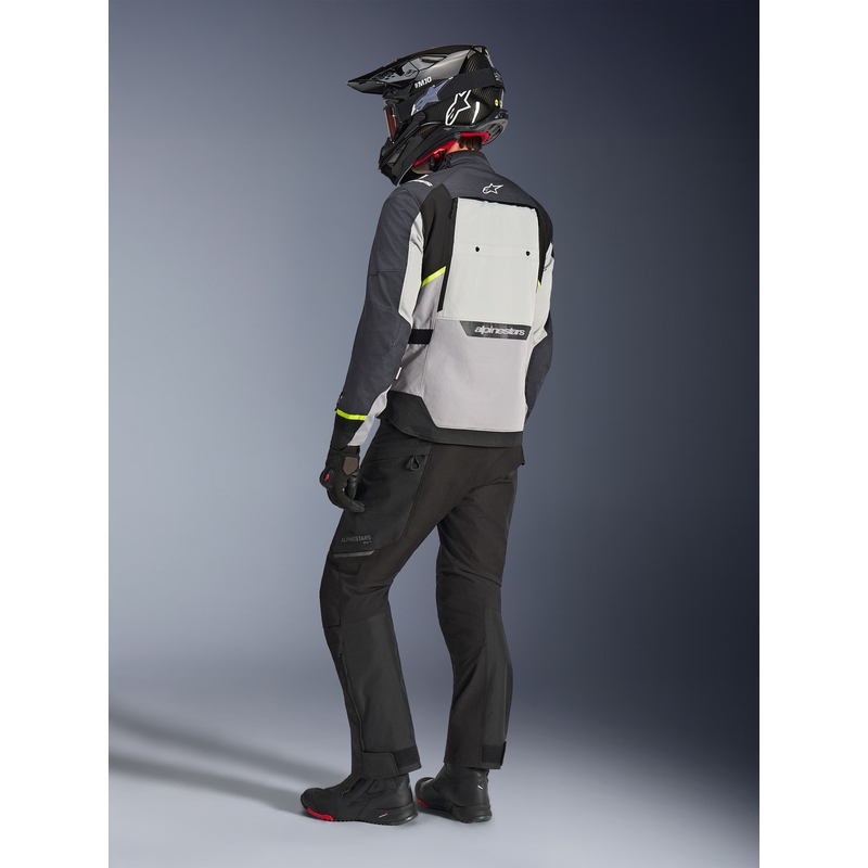 Alpinestars Cusco Drystar motorjas lichtgrijs-lichtblauw-donkerblauw