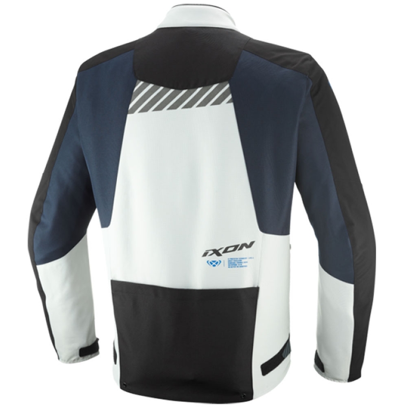IXON Tyr motorjack donkerblauw-grijs-blauw